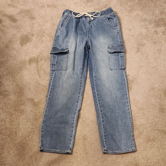 SO Women's Super Hi-Rise Jogger Denim Jeans Size 5/27 - Picture 1 of 7